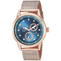 Christian Van Sant Mens Rio Quartz Stainless Steel Watch Colorrose Goldtoned Model Cv8715