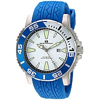 Oceanaut Mens Marletta Quartz Stainless Steel And Silicone Watch Colorblue Model Oc2919