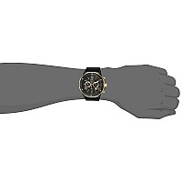 Bulova Mens Marine Star Series A Black And Rose Gold Ionplated Stainless Steel 6Hand Chronograph Quartz Watch Black Silicone