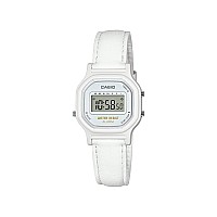 Casio Women's 'Vintage' Quartz Resin Casual Watch, Color:White (Model: LA-11WL-7ACF)