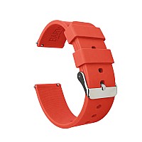 Barton Watch Bands 16Mm Roarange Soft Silicone Quick Release Straps