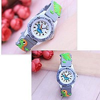 ele ELEOPTION 3D Cartoon Kid Watch for Little Kids Boys Girls,Waterproof Silicone Wristwatch Toddler Analog Watch