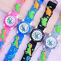 ele ELEOPTION 3D Cartoon Kid Watch for Little Kids Boys Girls,Waterproof Silicone Wristwatch Toddler Analog Watch