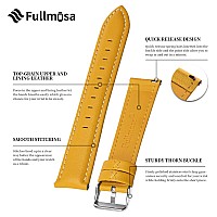 Fullmosa 18Mm Leather Watch Bands Compatible With Garmin Vivoactive 4Svivomove 3Sactive Svenu 2Smove 3S Huawei Watch 1Stye