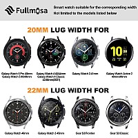 Fullmosa 20Mm Leather Watch Bands Compatible With Samsung Galaxy Watch 5 40Mm 44Mmpro 45Mmgalaxy Watch 4 40Mm 44Mmclassic 46M