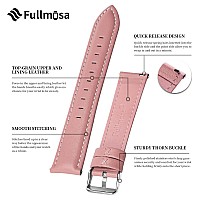 Fullmosa 18Mm Leather Watch Bands Compatible With Garmin Vivoactive 4Svivomove 3Sactive Svenu 2Smove 3S Huawei Watch 1Stpi