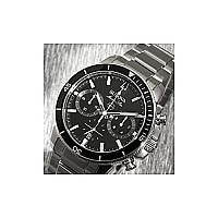 Bulova Men'S Marine Star Series C Stainless Steel 6-Hand Chronograph Quartz Watch, Black Dial Style: 96B272