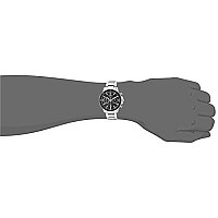 Bulova Men'S Marine Star Series C Stainless Steel 6-Hand Chronograph Quartz Watch, Black Dial Style: 96B272