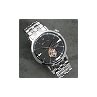 Bulova Classic Automatic Mens Stainless Steel Silvertone Model 96A199