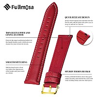 Fullmosa 20Mm Leather Watch Bands Compatible With Samsung Galaxy Watch 5 40Mm 44Mmpro 45Mmgalaxy Watch 4 40Mm 44Mmclassic 46M