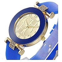 CdyBox 6 Assorted Ladies Women's Wrist Watch Girls Rhinestone Crystal Watch Silica Gel Wristwatch