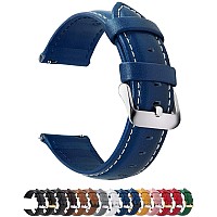 Fullmosa 14Mm Leather Watch Bands Compatible With Skagenskw2692Tone Slim Classic Watchcasio Dw2901Vdark Blue