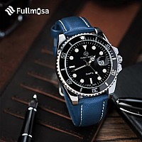 Fullmosa 14Mm Leather Watch Bands Compatible With Skagenskw2692Tone Slim Classic Watchcasio Dw2901Vdark Blue