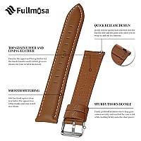 Fullmosa 16Mm Leather Watch Bands Compatible With Skagenskw2765Tissot Seastar 2000Huawei B3B6Casio Dw5600Citizen Ga1058Br