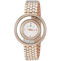 Christian Van Sant Womens Cv4832 Gracieuse Analog Display Quartz Rose Gold Watch