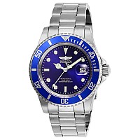 Invicta Men's Pro Diver Quartz Watch with Stainless Steel Strap, Silver, 20 (Model: 26971)