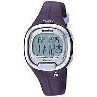 Timex Women's TW5M19700 Ironman Transit Mid-Size Purple/Silver-Tone Resin Strap Watch