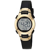 Armitron Sport Women's Quartz Sport Watch with Resin Strap, Black, 12 (Model: 45/7012GBK)