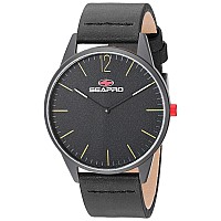 Seapro Mens Sp0102 Black Hole Analog Display Quartz Black Watch