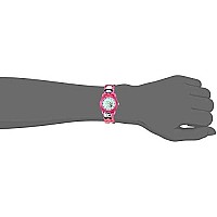 Timex Girls TW7C77100 Time Machines Pink/Pandas Elastic Fabric Strap Watch