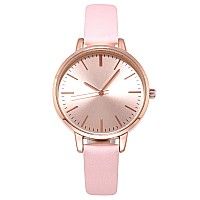 KIMOMT Women's Watches Leather Band Luxury Quartz Watches Waterproof Fashion Creative Wristwatch for Women Girls Ladies