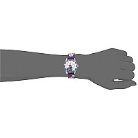 Disney Frozen Kids Plastic Time Teacher Analog Quartz 3D Strap Watch Purplegrey