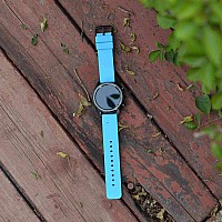 Wocci 20Mm Silicone Watch Band Quick Release Rubber Replacement Strap With Black Stainless Steel Buckle Sky Blue