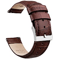 Ritche Christmas Stocking Stuffers Genuine 18Mm Alligator Grain Watch Band Dark Brown Alligator Leather Watch Strap Classic Vint