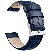 Ritche Christmas Stocking Stuffers Genuine Alligator Grain Watch Band 18Mm Navy Blue Alligator Leather Watch Strap Classic Vinta