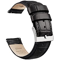 Ritche Christmas Stocking Stuffers Genuine Alligator Grain Watch Band 18Mm Black Alligator Leather Watch Strap Classic Vintage Q