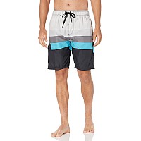 Kanu Surf Mens Swim Trunks Regular Extended Sizes Infinite Black Large