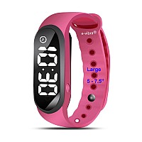 8 Alarm Vibrating Alarm Watch Medical Reminder Watch With Timer And 8 Daily Alarms Hot Pink Large