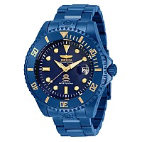 Invicta Mens 47Mm Grand Diver Blue Label Automatic Nh35A Bracelet Watch Model 33387