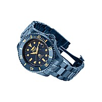 Invicta Mens 47Mm Grand Diver Blue Label Automatic Nh35A Bracelet Watch Model 33387