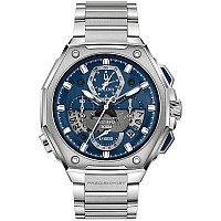 Bulova Precisionist Chronograph Blue Dial 44.5mm Stainless Steel Watch