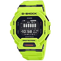 Casio Gshock Gsquad Move Digital Connected Lime Green Resin Strap Fitness Watch Gbd2009