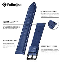 Fullmosa 20Mm Leather Watch Bands Compatible With Samsung Galaxy Watch 5 40Mm 44Mmpro 45Mmgalaxy Watch 4 40Mm 44Mmclassic 46M