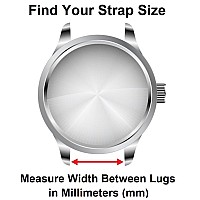 Strapsco Elastic Nylon Wrap Around Watch Band Strap Khaki Red 20Mm