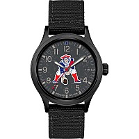 Timex Tribute Men's NFL Scout 40mm Watch - New England Patriots with Black Fabric Strap