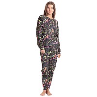 Just Love Womens Tie Dye Two Piece Thermal Pajama Set 696210682Xxl