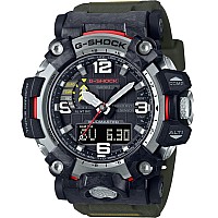 Gshock Men New Thinner Carbon Mudmaster Watch Solar Green