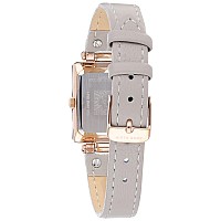 Anne Klein Womens Japanese Quartz Dress Watch With Leather Strap Gray 12 Model Ak3752Rgtp