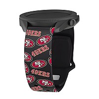 Game Time San Francisco 49ers Quick Change HD Watch Band Compatible with Samsung and More (Random 20mm Short)