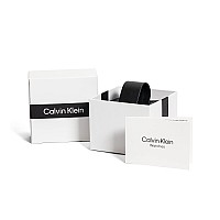 Calvin Klein Iconic Two Tone Carnation Gold Ip 35 Mm Case Watch With Tt Mesh Bracelet Model 25200033