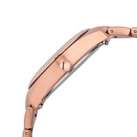 Fossil Womens Scarlette Mini Quartz Stainless Steel Threehand Watch Color Rose Gold Model Es5200