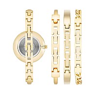 Anne Klein Womens Japanese Quartz Dress Watch With Metal Strap Gold 45 Model Ak1470Wtst