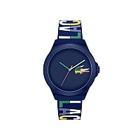 Lacoste Neocroc Mens Quartz Plastic And Silicone Strap Watch Color Multi Color Model 2011184