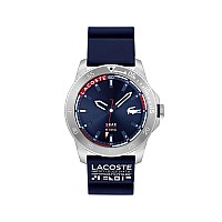 Lacoste Regatta Mens Quartz Stainless Steel And Silicone Strap Watch Color Blue Model 2011202