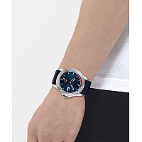 Lacoste Regatta Mens Quartz Stainless Steel And Silicone Strap Watch Color Blue Model 2011202