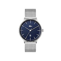 Lacoste Club Mens Quartz Stainless Steel And Mesh Bracelet Watch Color Silver Model 2011200